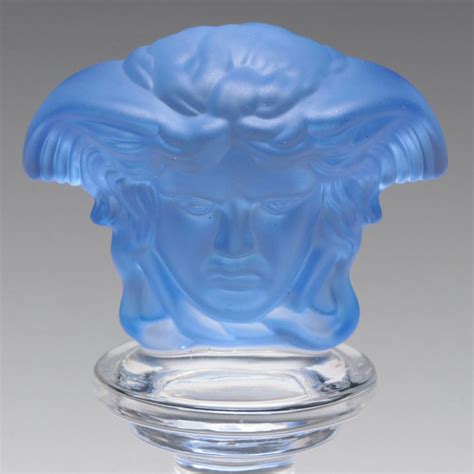 versace cobalt blue bottle stopper|Versace rosenthal crystal bottle stopper.